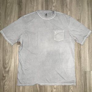 JOHNNIE O MENS T SHIRT GRAY SHORT SLEEVE CREW NECK SHORT SLEEVES 3XL